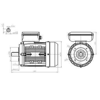Silnik elektryczny jednofazowy 3kW 2800 obr/min. 100 B14
